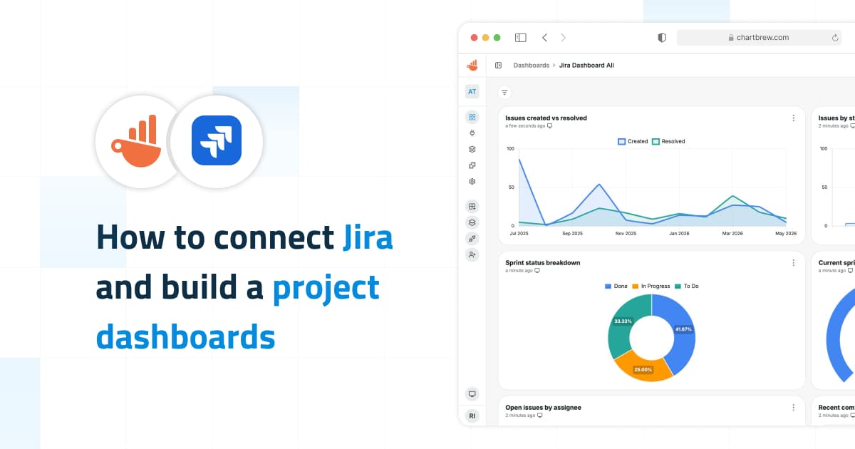 Jira dashboard tutorial for Chartbrew