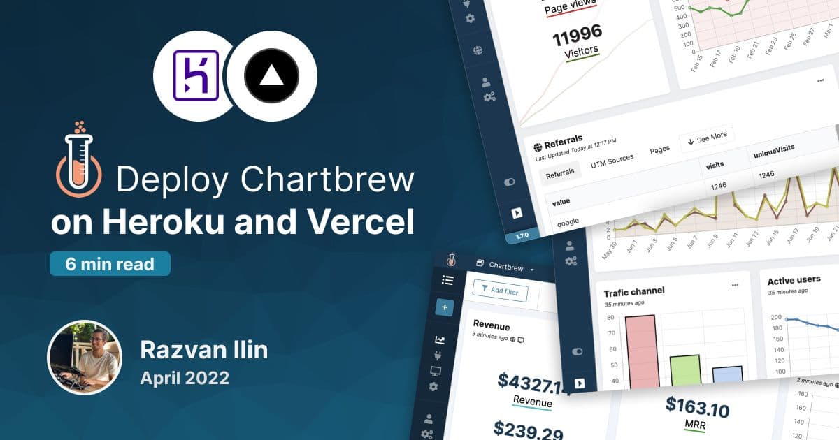 Deploy Chartbrew on Heroku and Vercel