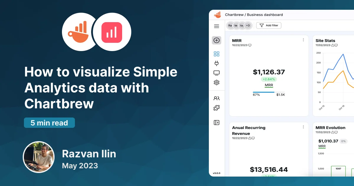 How to visualize Simple Analytics data with Chartbrew