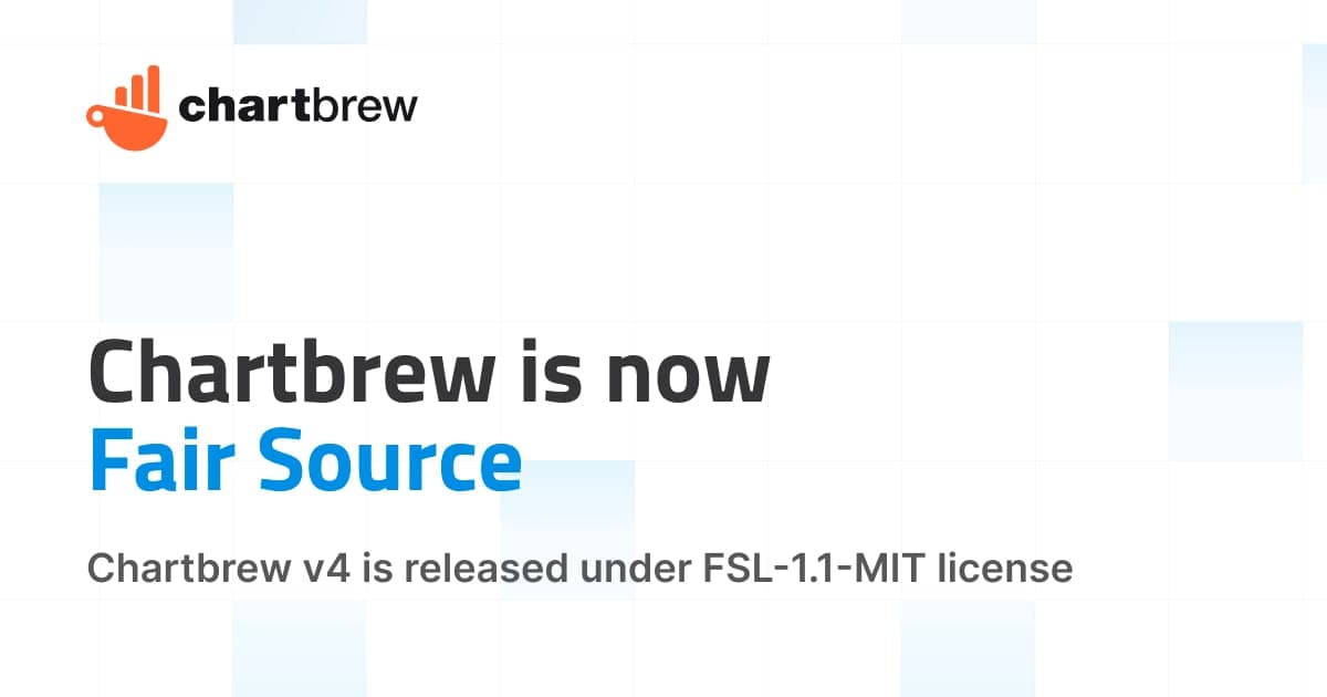 Chartbrew is now Fair Source