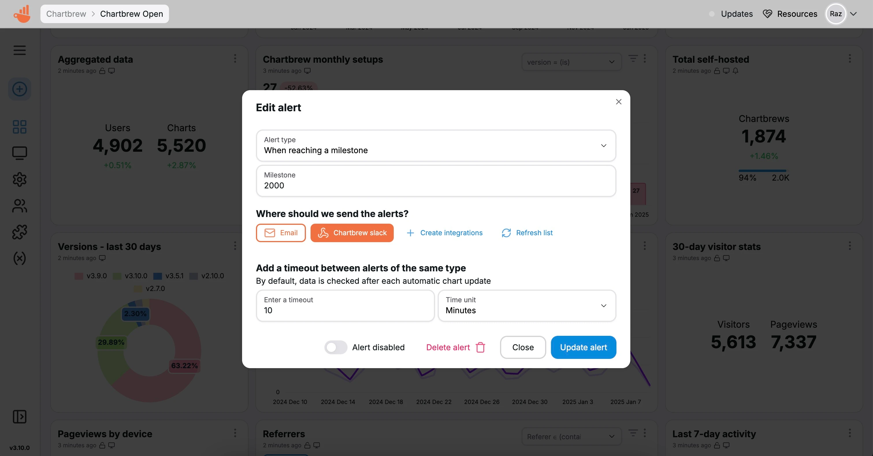 Data alerts