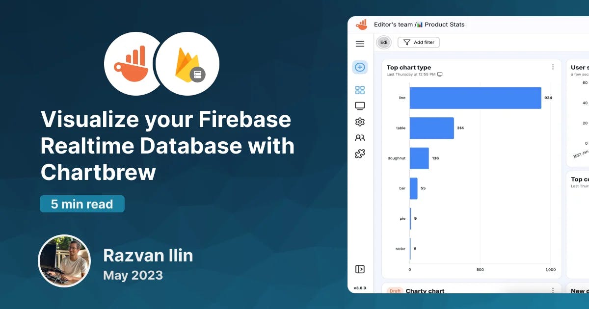 Visualize your Firebase Realtime Database with Chartbrew