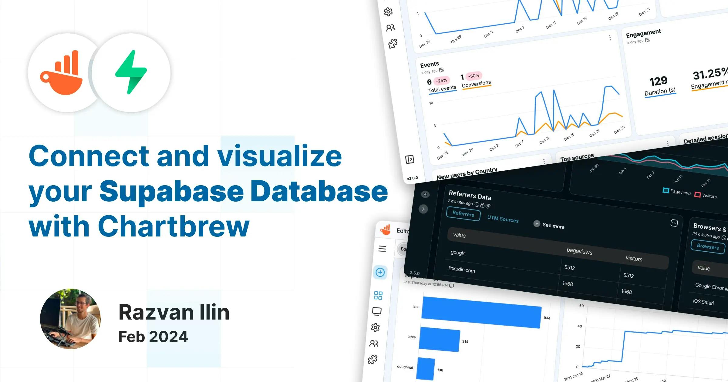 How to visualize Supabase.io data with Chartbrew