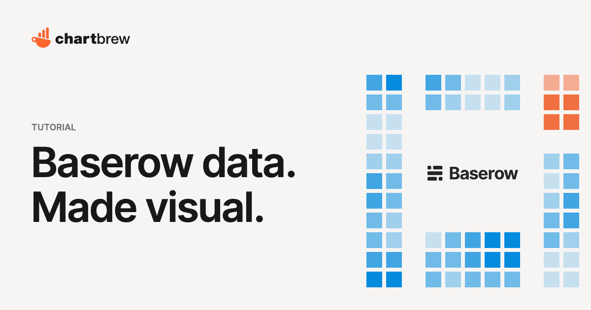 Visualizing Baserow data with Chartbrew