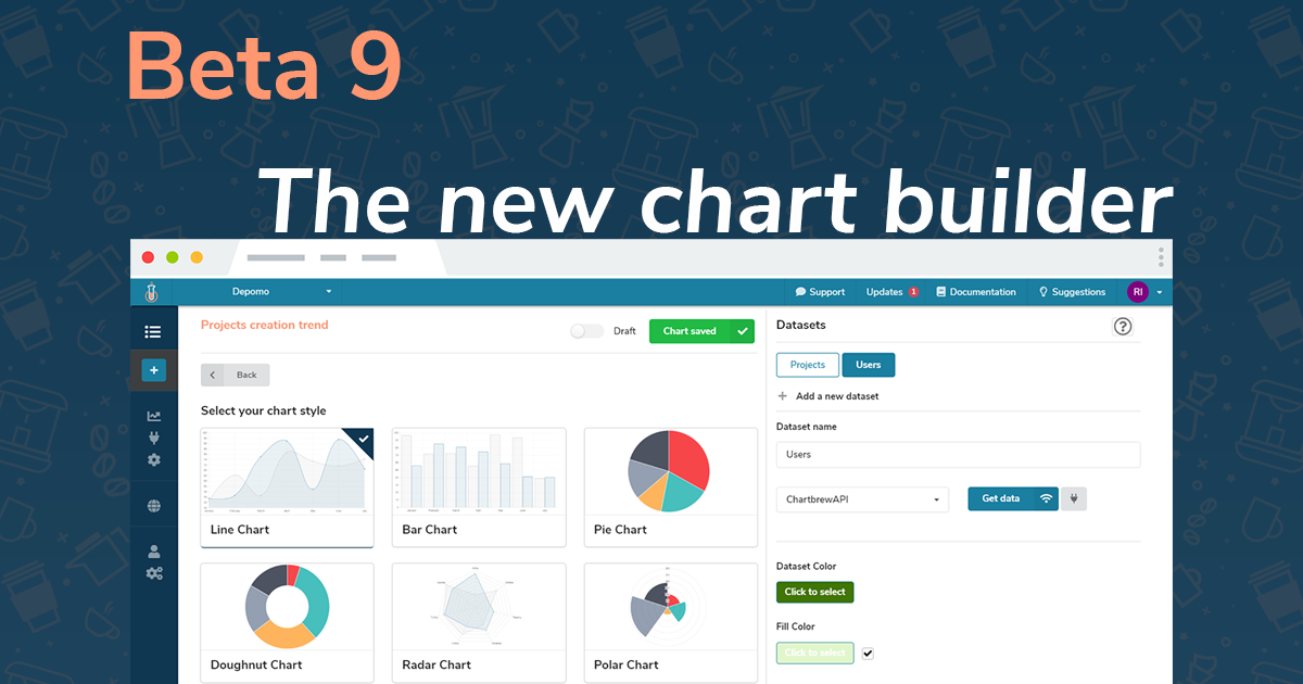 Chart Brew Chartbrew Beta 9 and the new Chart Builder design