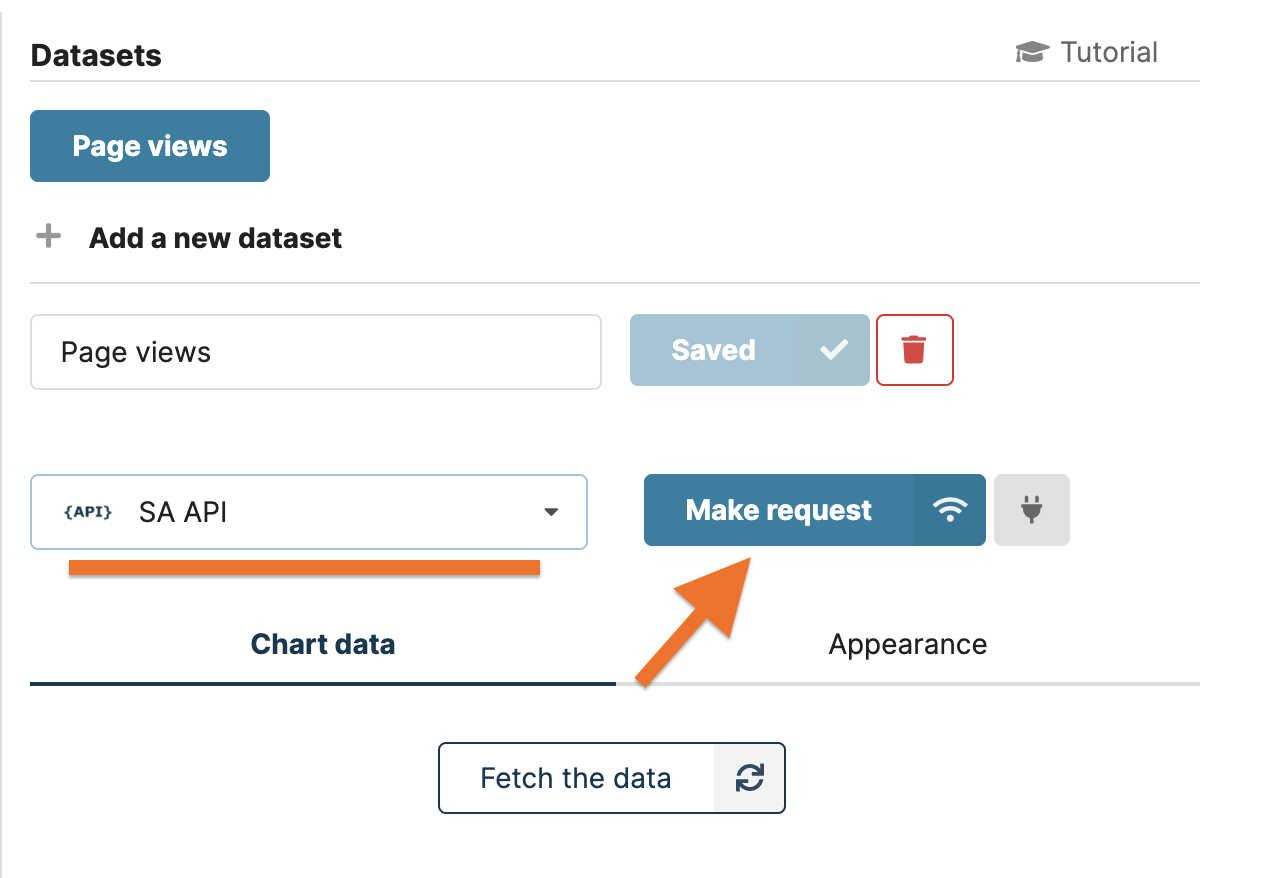 Connecting Chartbrew dataset to Simple Analytics