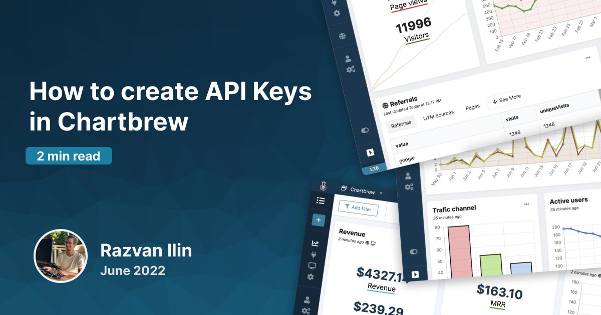 How to create API Keys in Chartbrew