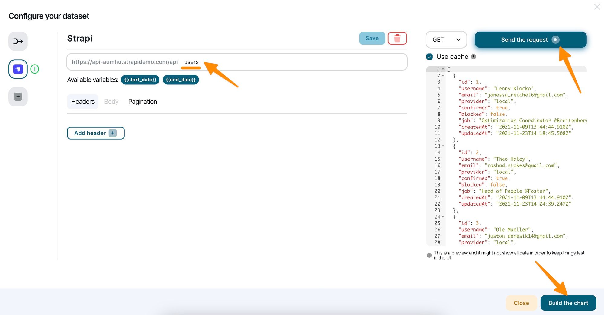 Create your Strapi visualization dashboard with Chartbrew