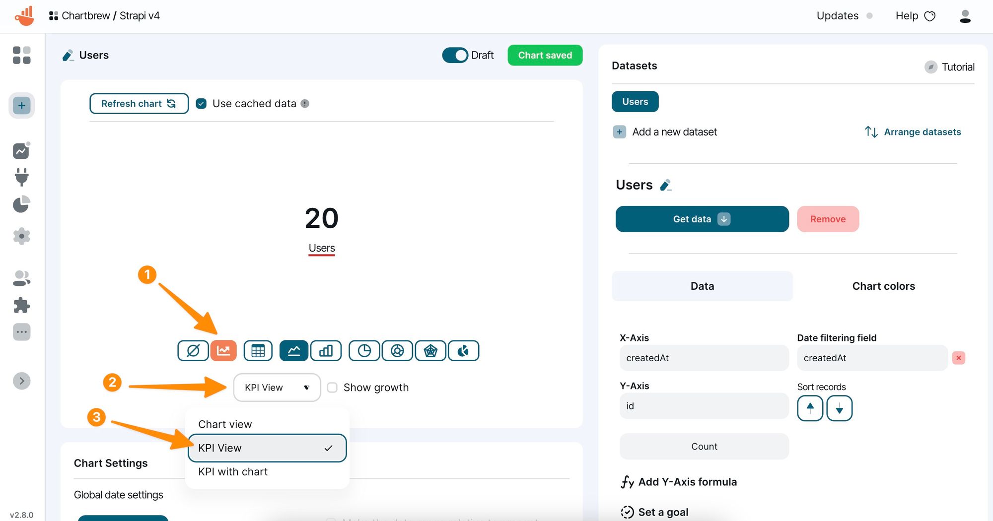 Create your Strapi visualization dashboard with Chartbrew