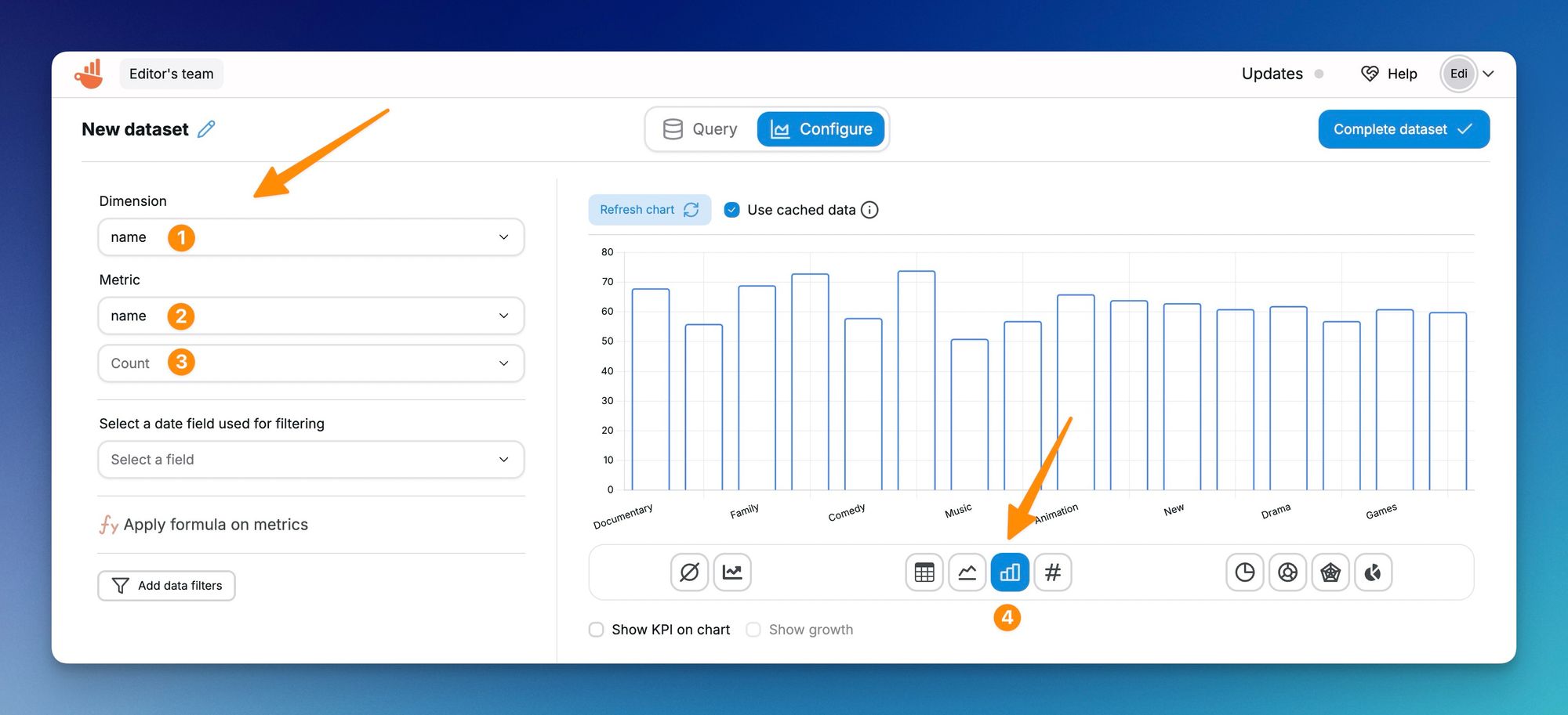 Postgres dataset previewer