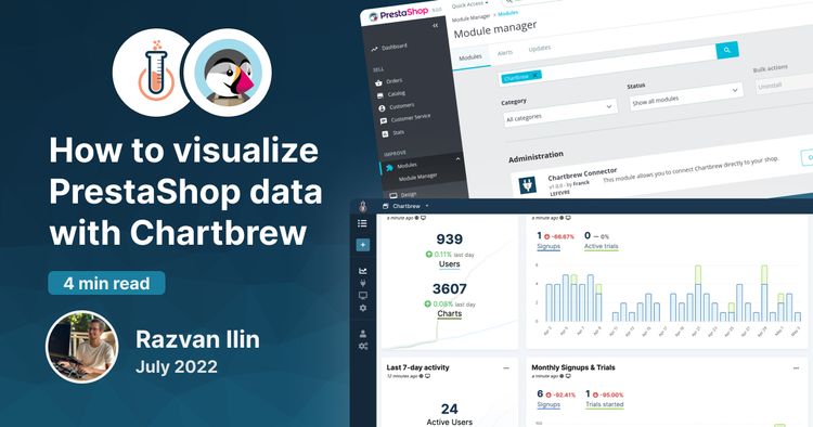 How to visualize PrestaShop data  with Chartbrew