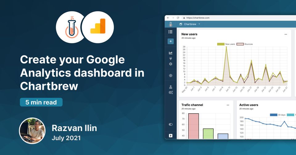 Create your Google Analytics dashboard in Chartbrew