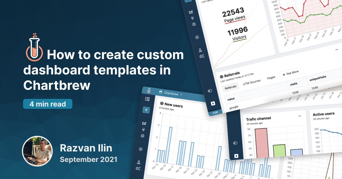 How to create custom dashboard templates in Chartbrew