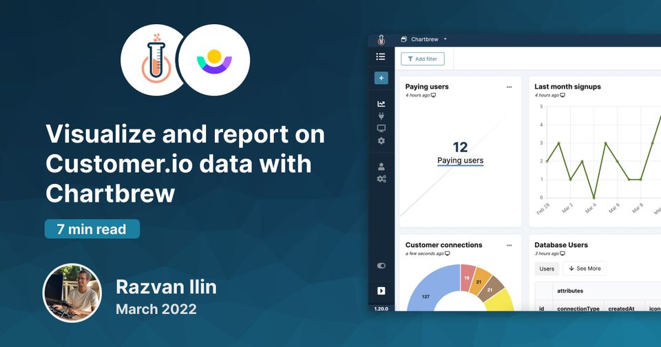 Visualize and report on Customer.io data with Chartbrew
