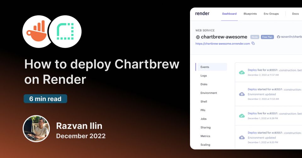 Tutorial on how to deploy Chartbrew on Render