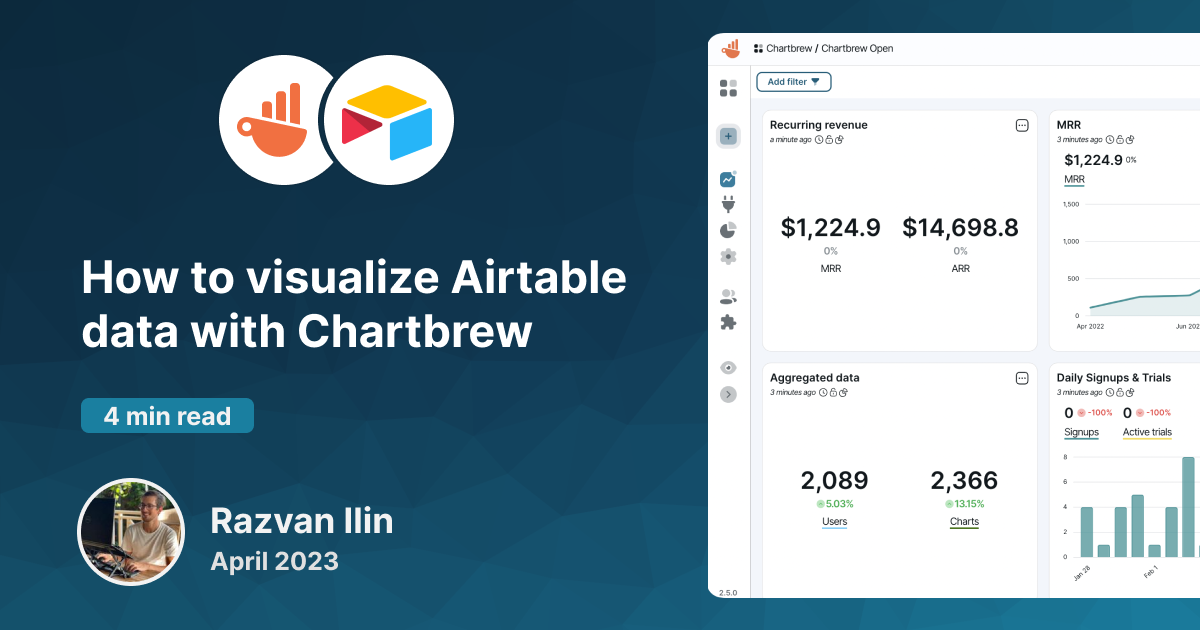 How to visualize Airtable data with Chartbrew