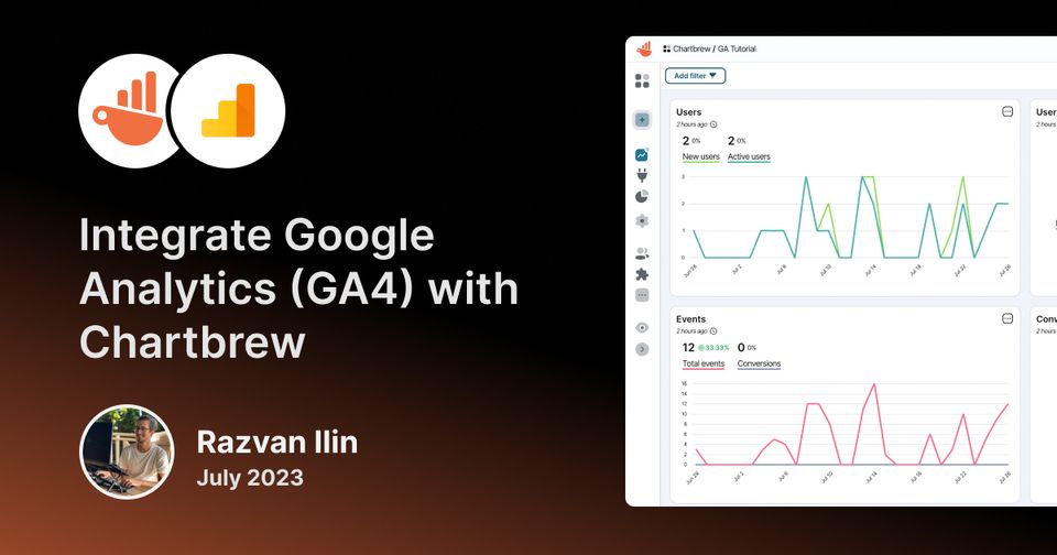 Integrate Google Analytics (GA4) with your Chartbrew dashboards