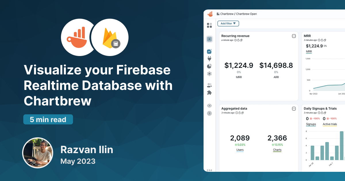 Visualize your Firebase Realtime Database with Chartbrew
