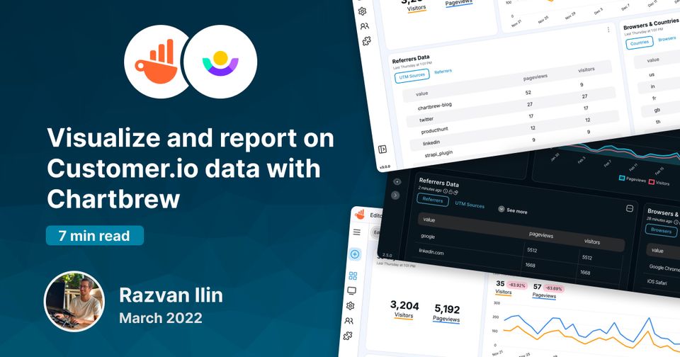 Visualize and report on Customer.io data with Chartbrew