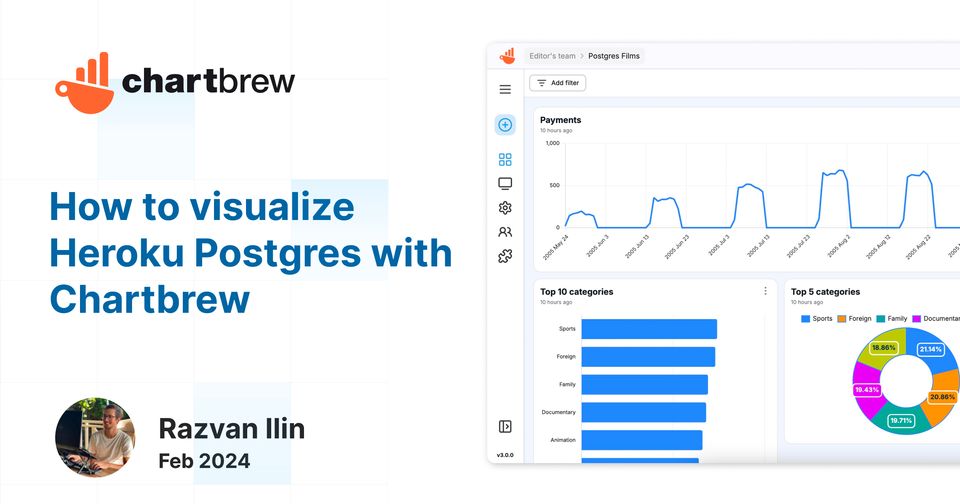 How to visualize Heroku Postgres with Chartbrew