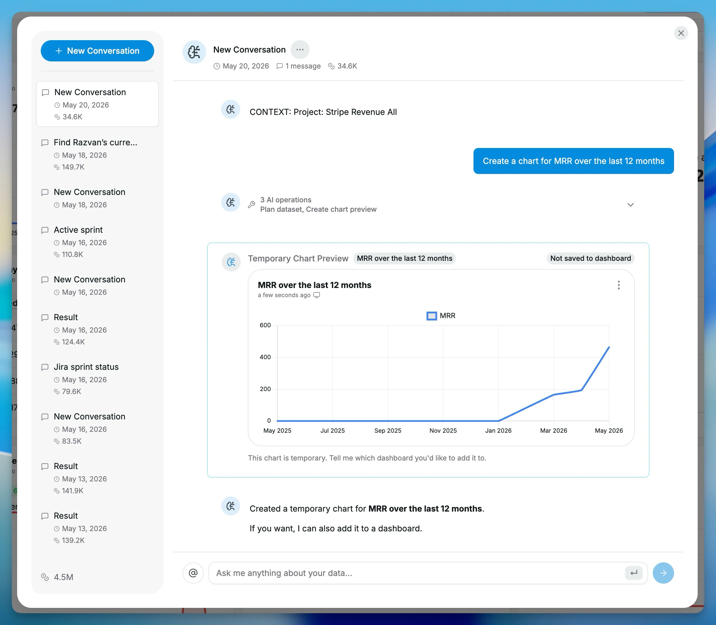 Stripe AI assistant