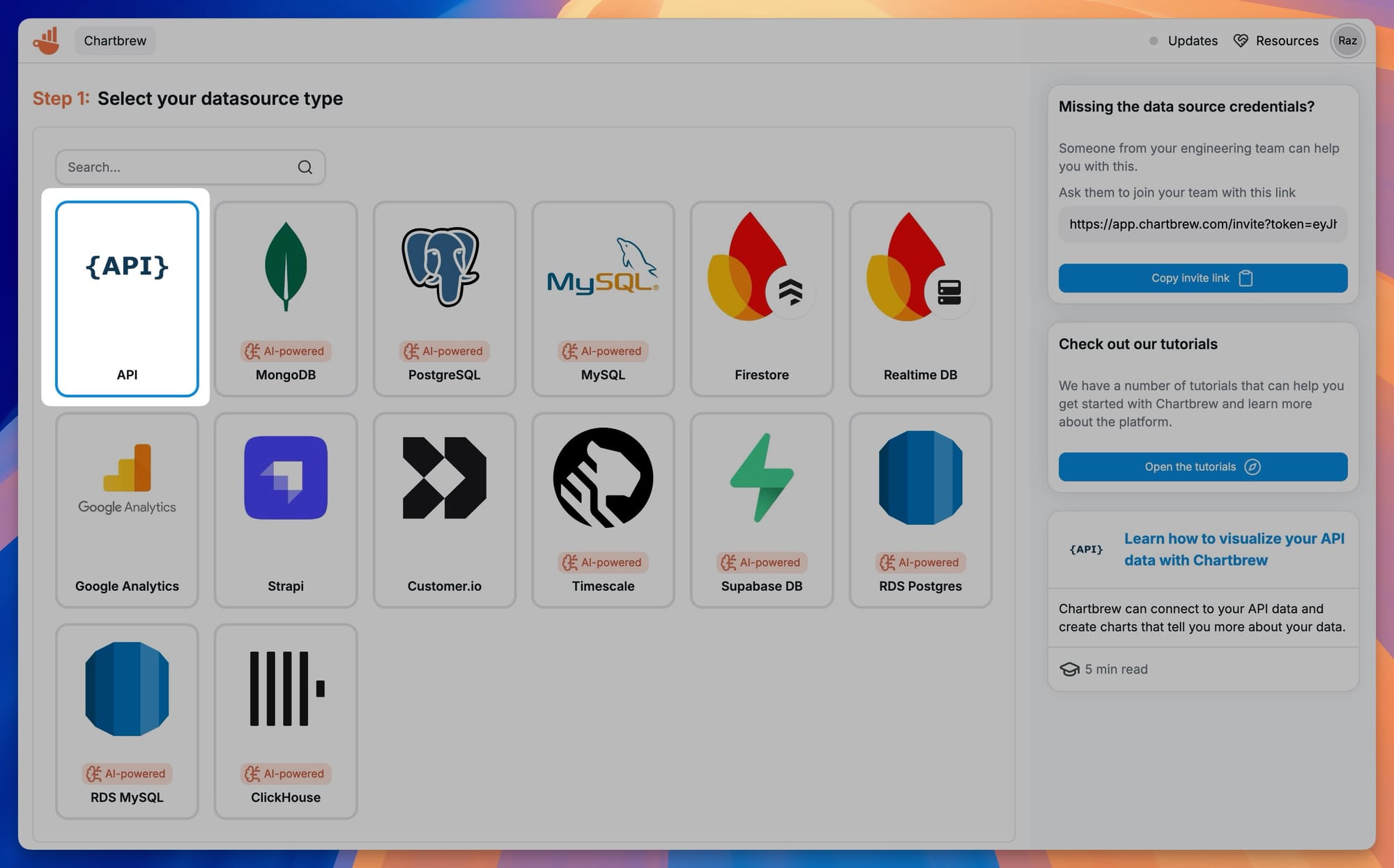 API form with the Airtable connection