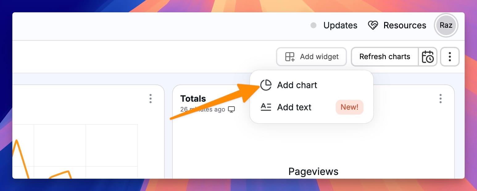 Create a new Airtable chart in Chartbrew